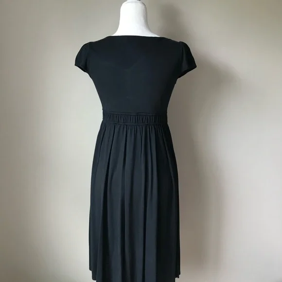 LOFT Black V-Neck Dress - Picture 4 of 4